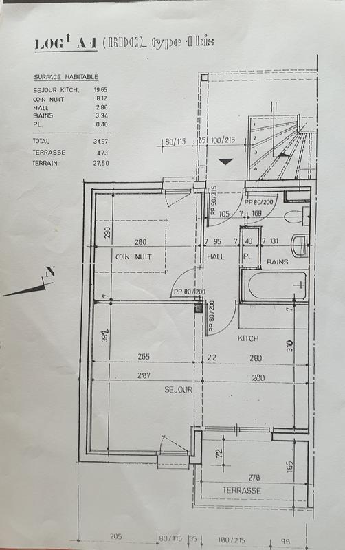 Appartement - 34 m² - 2 pièces