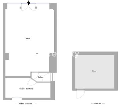 Bureau - 41 m² - 2 pièces