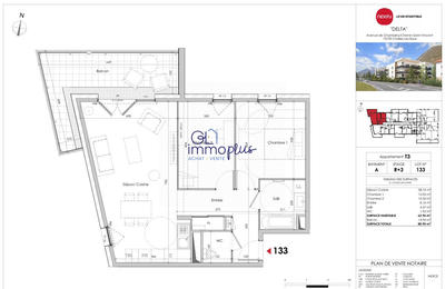 Appartement - 60 m² - 3 pièces