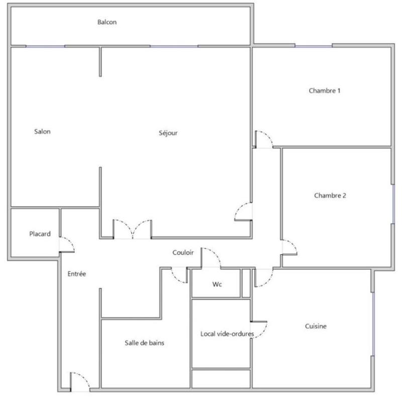 Appartement - 86 m² - 4 pièces