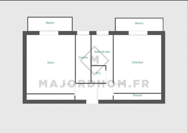 Appartement - 37 m² - 2 pièces