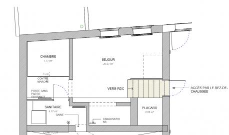 Appartement - 33 m² - 3 pièces