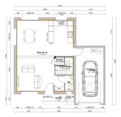 Maison - 94 m² - 4 pièces