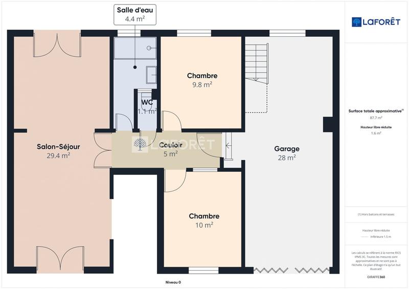 Maison - 66 m² - 3 pièces