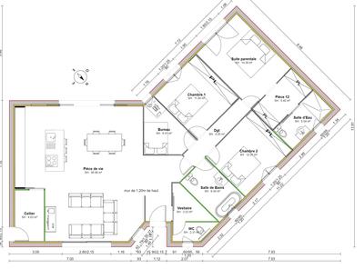 Maison - 135 m² - 5 pièces