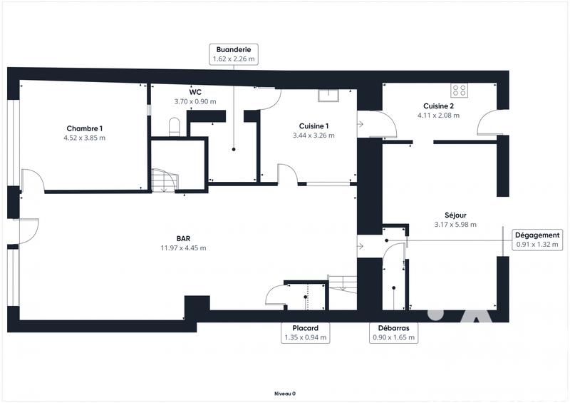 Maison de ville - 200 m² - 9 pièces