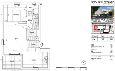 Appartement - 51 à 89 m² - 2 pièces