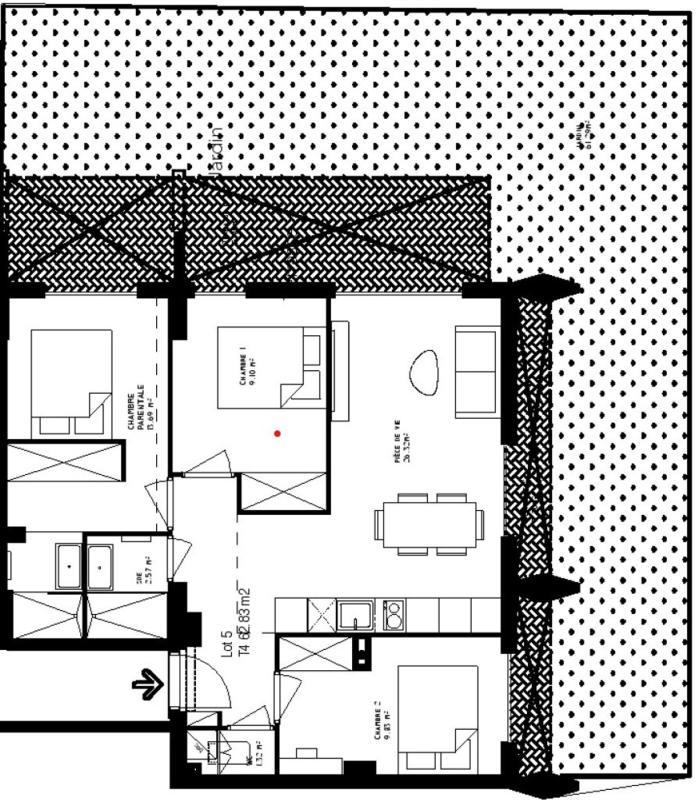 Appartement - 62 m² - 4 pièces