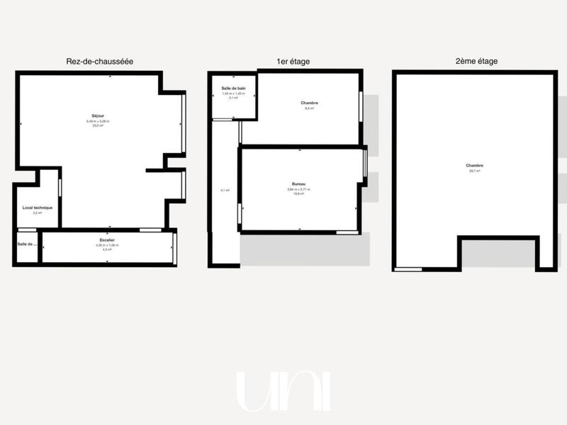 Maison de campagne - 80 m² - 4 pièces