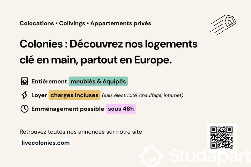 Chambre - 11 m² - 1 pièce