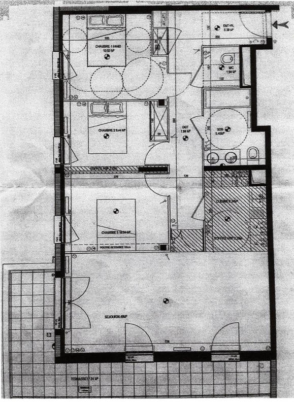 Appartement - 84 m² - 5 pièces