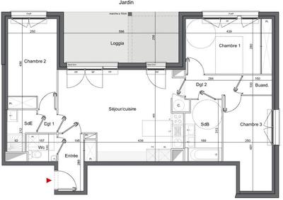 Appartement - 81 m² - 4 pièces