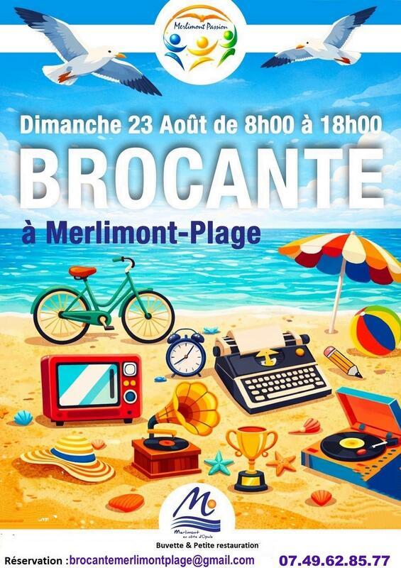 Brocante de la plage, merlimont plage dimanche 23 août 2026