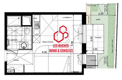 Appartement - 30 m² - 1 pièce