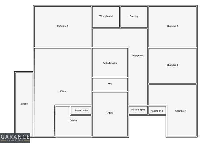 Appartement - 107 m² - 5 pièces