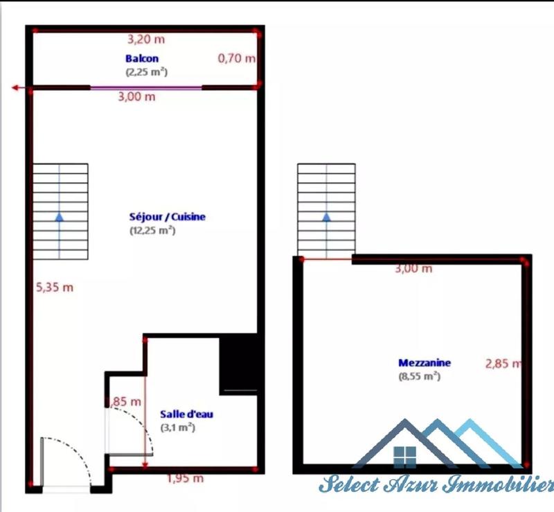 Appartement - 25 m² - 1 pièce