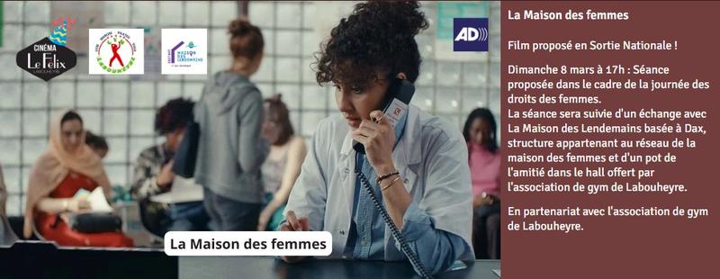 Ciné rencontre : la Maison des femmes  - 10 ans du Félix