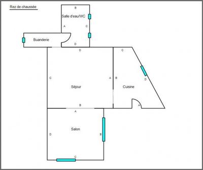 Maison - 104 m² - 5 pièces