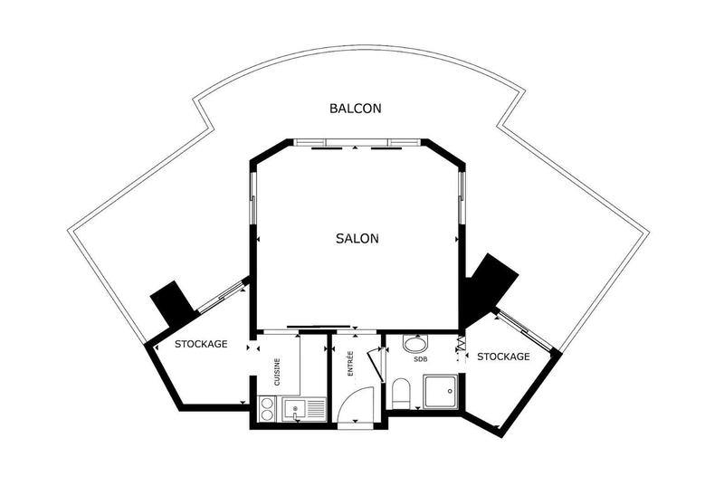 Appartement - 28 m² - 1 pièce