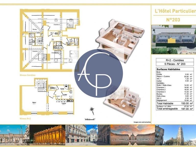 Appartement - 197 m² - 5 pièces