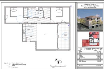 Appartement - 76 m² - 3 pièces