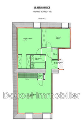 Appartement - 58 m² - 3 pièces