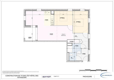 Appartement - 68 m² - 3 pièces