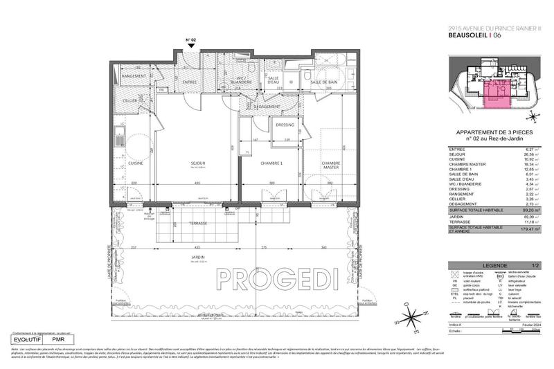 Appartement - 99 m² - 4 pièces