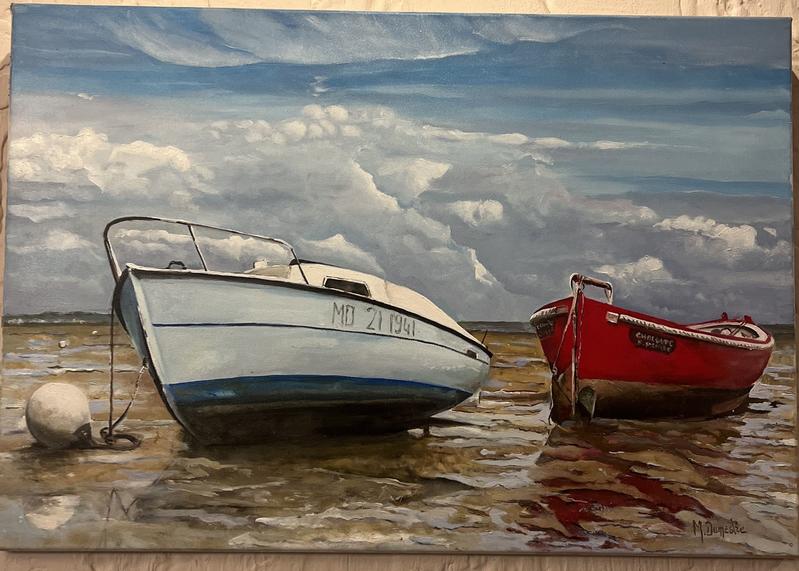 Exposition de peintures de Maurice Dumestre, au restaurant de la Tour