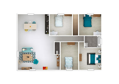 Maison - 100 m² - 5 pièces