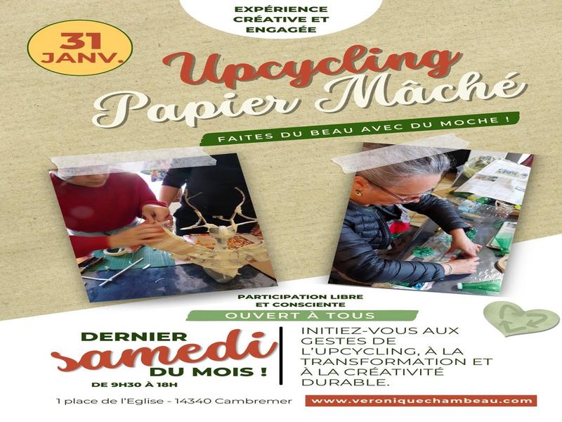 Les Samedis Durables : sensibilisation à l'Upcycling et au Papier Mâché