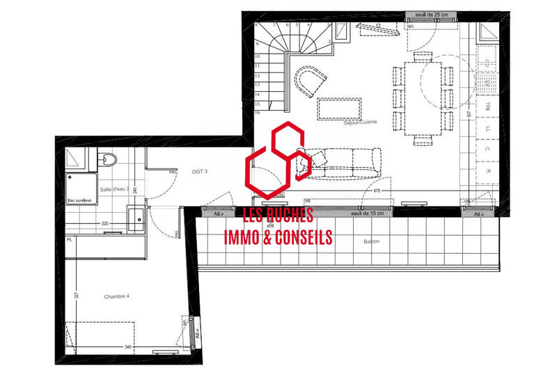 Duplex - 118 m² - 5 pièces