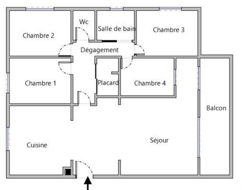 Appartement - 103 m² - 4 pièces