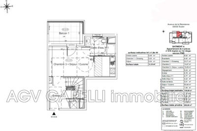 Appartement - 150 m² - 4 pièces