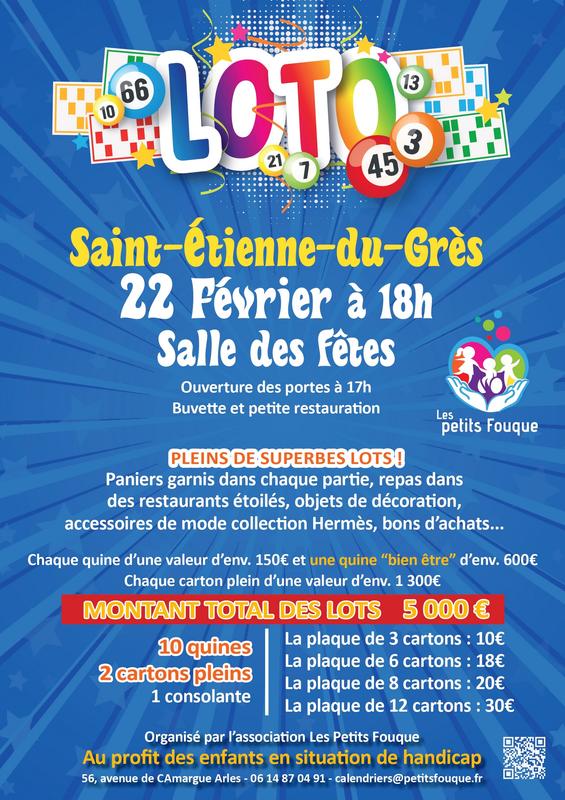 Loto de l'Association les Petits Fouque à Saint-Etienne du Grès
