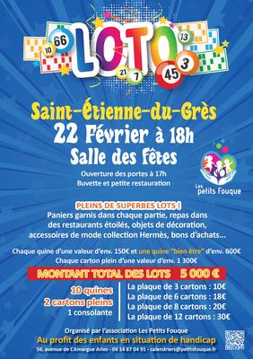Loto de l'Association les Petits Fouque à Saint-Etienne du Grès