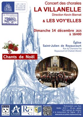 Concert de Noël - Chorales la Villanelle et les Voy'elles