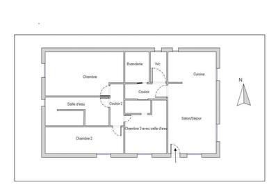 Maison - 90 m² - 4 pièces