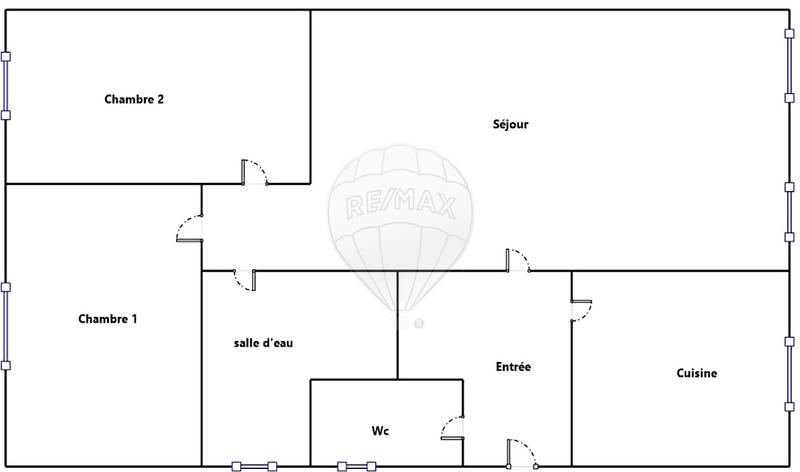Appartement - 57 m² - 3 pièces