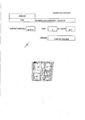 Appartement - 58 m² - 2 pièces