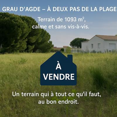 Terrain constructible - 1 093 m²