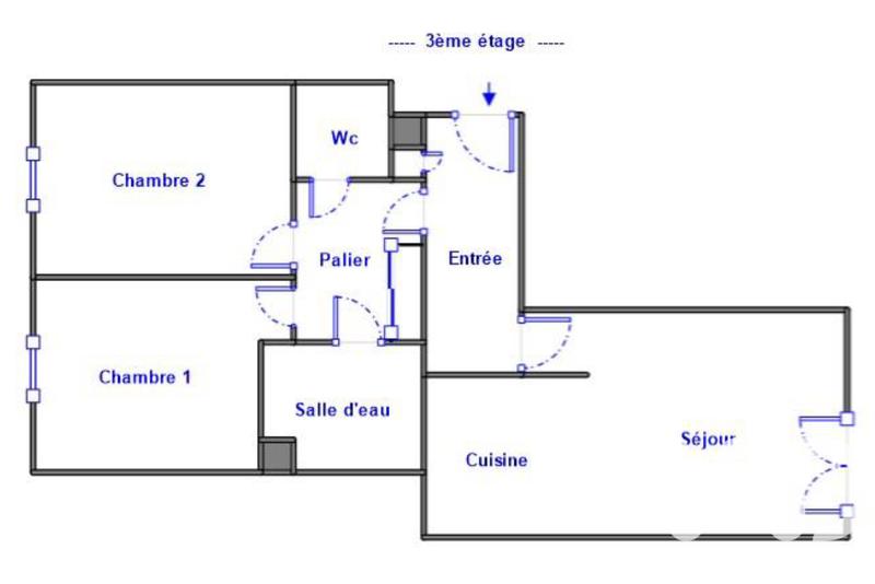 Appartement - 60 m² - 3 pièces