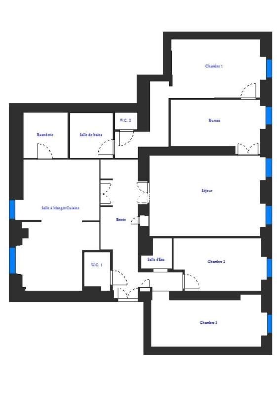 Appartement - 149 m² - 6 pièces