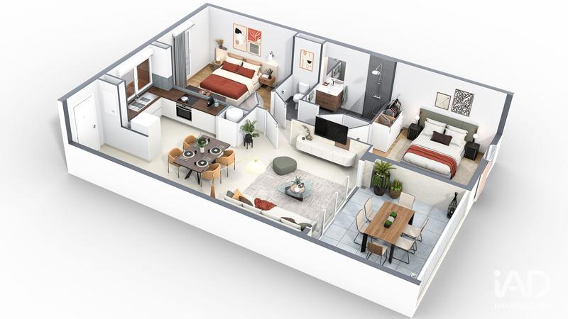 Appartement - 87 m² - 3 pièces