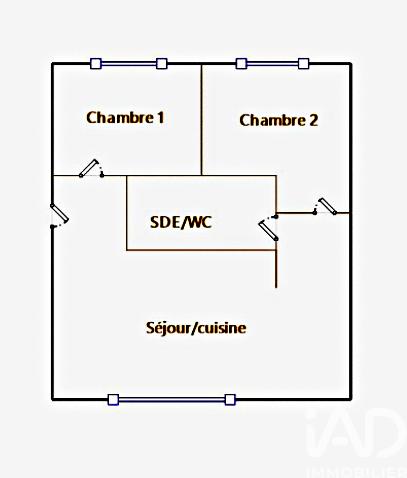 Appartement - 58 m² - 3 pièces