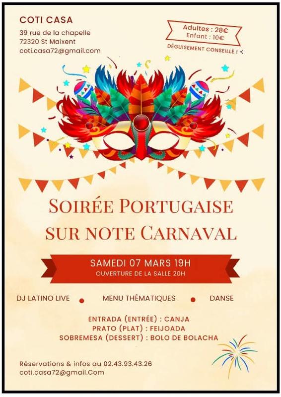 Soirée Portugaise - Carnaval