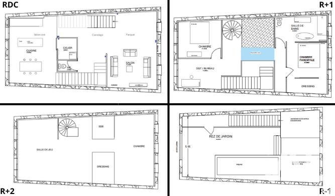 Maison de village - 220 m² - 5 pièces