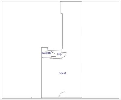 Local commercial - 52 m² - 2 pièces
