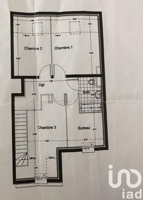 Duplex - 96 m² - 5 pièces