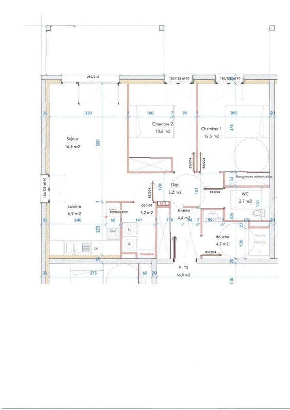 Appartement - 67 m² - 3 pièces